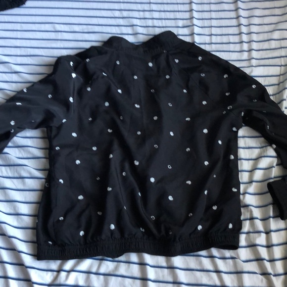 BOGO Black polka dot bomber style jacket - Picture 6 of 6